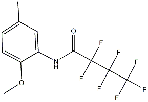 2,2,3,3,4,4,4-heptafluoro-N-(2-methoxy-5-methylphenyl)butanamide Structure