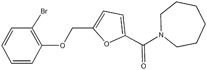 438467-71-1 [5-(azepan-1-ylcarbonyl)-2-furyl]methyl 2-bromophenyl ether