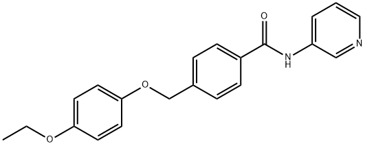 4-[(4-ethoxyphenoxy)methyl]-N-(3-pyridinyl)benzamide Struktur