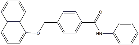 4-[(1-naphthyloxy)methyl]-N-phenylbenzamide Structure