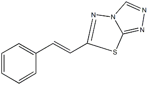 6-(2-phenylvinyl)[1,2,4]triazolo[3,4-b][1,3,4]thiadiazole Structure