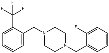 1-(2-fluorobenzyl)-4-[2-(trifluoromethyl)benzyl]piperazine|