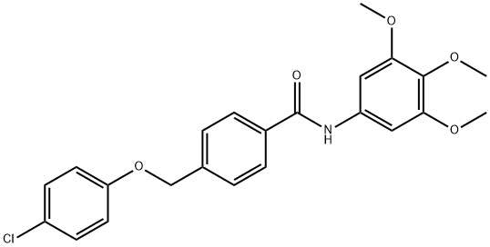 438531-83-0 4-[(4-chlorophenoxy)methyl]-N-(3,4,5-trimethoxyphenyl)benzamide