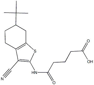 5-[(6-tert-butyl-3-cyano-4,5,6,7-tetrahydro-1-benzothien-2-yl)amino]-5-oxopentanoic acid
