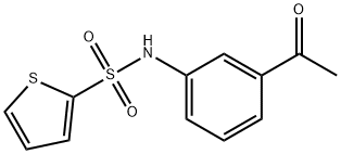 N-(3-acetylphenyl)-2-thiophenesulfonamide Struktur
