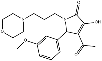 4-acetyl-3-hydroxy-5-(3-methoxyphenyl)-1-[3-(4-morpholinyl)propyl]-1,5-dihydro-2H-pyrrol-2-one|