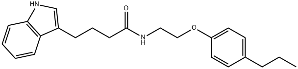 4-(1H-indol-3-yl)-N-[2-(4-propylphenoxy)ethyl]butanamide Structure