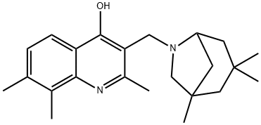 2,7,8-trimethyl-3-[(1,3,3-trimethyl-6-azabicyclo[3.2.1]oct-6-yl)methyl]-4-quinolinol Structure
