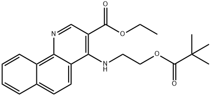 442571-70-2 ethyl 4-({2-[(2,2-dimethylpropanoyl)oxy]ethyl}amino)benzo[h]quinoline-3-carboxylate