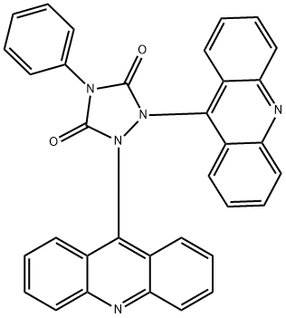 1,2-di(9-acridinyl)-4-phenyl-1,2,4-triazolidine-3,5-dione 结构式