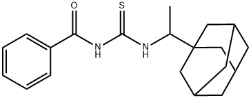 N-[1-(1-adamantyl)ethyl]-N'-benzoylthiourea Structure