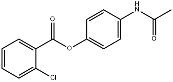 4-(acetylamino)phenyl 2-chlorobenzoate 化学構造式