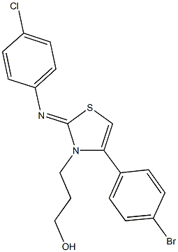 443331-12-2 3-(4-(4-bromophenyl)-2-[(4-chlorophenyl)imino]-1,3-thiazol-3(2H)-yl)-1-propanol