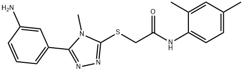443668-96-0 2-{[5-(3-aminophenyl)-4-methyl-4H-1,2,4-triazol-3-yl]sulfanyl}-N-(2,4-dimethylphenyl)acetamide