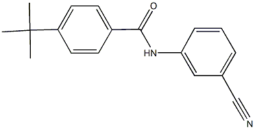 4-tert-butyl-N-(3-cyanophenyl)benzamide Structure