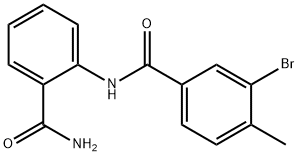 N-[2-(aminocarbonyl)phenyl]-3-bromo-4-methylbenzamide Structure