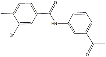 N-(3-acetylphenyl)-3-bromo-4-methylbenzamide Structure