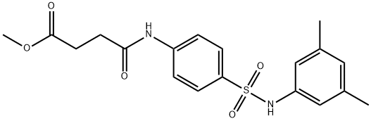 methyl 4-{4-[(3,5-dimethylanilino)sulfonyl]anilino}-4-oxobutanoate,444148-44-1,结构式