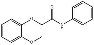 2-(2-methoxyphenoxy)-N-phenylacetamide Struktur