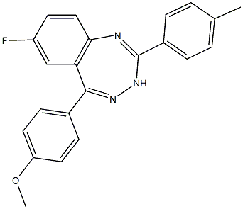 7-fluoro-5-(4-methoxyphenyl)-2-(4-methylphenyl)-3H-1,3,4-benzotriazepine|