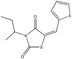 3-sec-butyl-5-(2-thienylmethylene)-1,3-thiazolidine-2,4-dione|