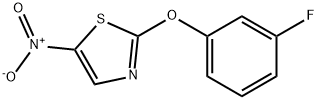 2-(3-fluorophenoxy)-5-nitro-1,3-thiazole Struktur