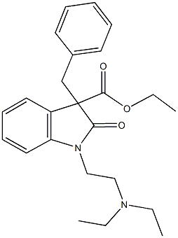 444792-10-3 ethyl 3-benzyl-1-[2-(diethylamino)ethyl]-2-oxo-3-indolinecarboxylate