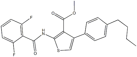 444906-70-1 methyl 4-(4-butylphenyl)-2-[(2,6-difluorobenzoyl)amino]-3-thiophenecarboxylate