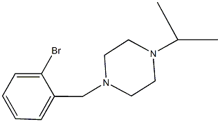1-(2-bromobenzyl)-4-isopropylpiperazine Structure