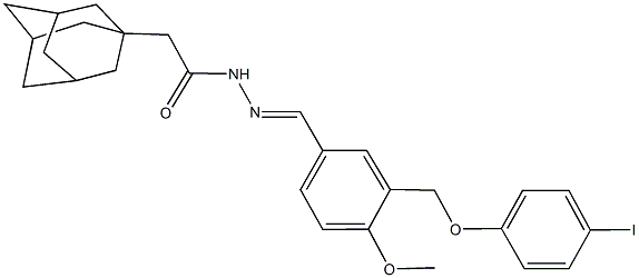 2-(1-adamantyl)-N'-{3-[(4-iodophenoxy)methyl]-4-methoxybenzylidene}acetohydrazide|