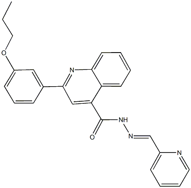 2-(3-propoxyphenyl)-N'-(2-pyridinylmethylene)-4-quinolinecarbohydrazide|