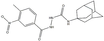 N-(1-adamantyl)-2-{3-nitro-4-methylbenzoyl}hydrazinecarboxamide Structure
