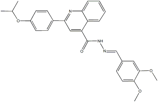 444932-54-1 N'-(3,4-dimethoxybenzylidene)-2-(4-isopropoxyphenyl)-4-quinolinecarbohydrazide