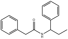 2-phenyl-N-(1-phenylpropyl)acetamide Structure