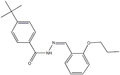 4-tert-butyl-N'-(2-propoxybenzylidene)benzohydrazide Structure
