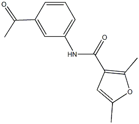 N-(3-acetylphenyl)-2,5-dimethyl-3-furamide Structure
