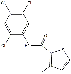 3-methyl-N-(2,4,5-trichlorophenyl)thiophene-2-carboxamide Struktur