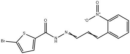5-bromo-N'-(3-{2-nitrophenyl}-2-propenylidene)-2-thiophenecarbohydrazide