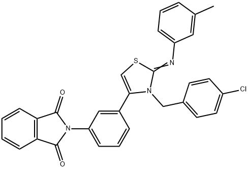 445017-71-0 2-(3-{3-(4-chlorobenzyl)-2-[(3-methylphenyl)imino]-2,3-dihydro-1,3-thiazol-4-yl}phenyl)-1H-isoindole-1,3(2H)-dione