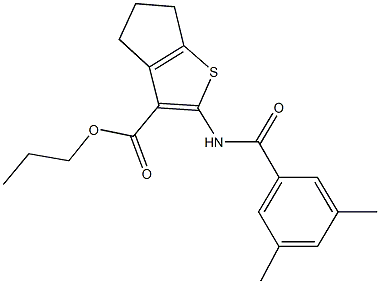 propyl 2-[(3,5-dimethylbenzoyl)amino]-5,6-dihydro-4H-cyclopenta[b]thiophene-3-carboxylate|