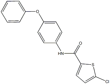 5-chloro-N-(4-phenoxyphenyl)-2-thiophenecarboxamide Struktur