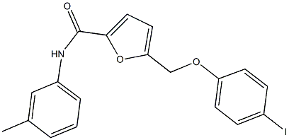 5-[(4-iodophenoxy)methyl]-N-(3-methylphenyl)-2-furamide 结构式