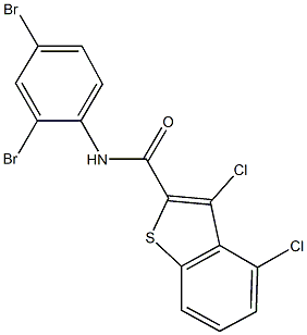 3,4-dichloro-N-(2,4-dibromophenyl)-1-benzothiophene-2-carboxamide|