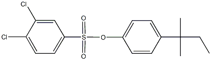 4-tert-pentylphenyl 3,4-dichlorobenzenesulfonate Struktur