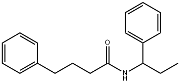 4-phenyl-N-(1-phenylpropyl)butanamide|