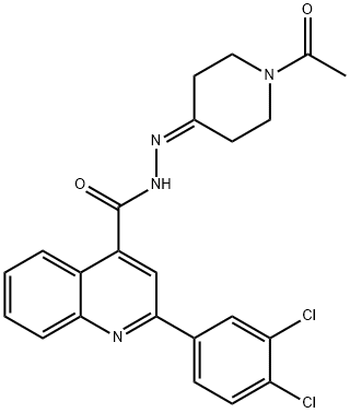 N'-(1-acetyl-4-piperidinylidene)-2-(3,4-dichlorophenyl)-4-quinolinecarbohydrazide|