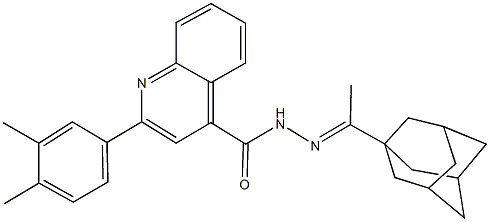 N'-[1-(1-adamantyl)ethylidene]-2-(3,4-dimethylphenyl)-4-quinolinecarbohydrazide|