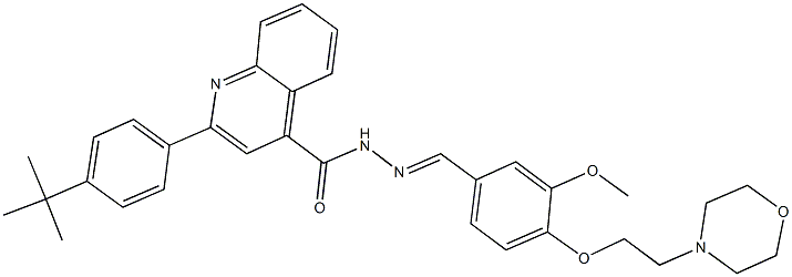 445242-97-7 2-(4-tert-butylphenyl)-N'-{3-methoxy-4-[2-(4-morpholinyl)ethoxy]benzylidene}-4-quinolinecarbohydrazide