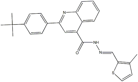 2-(4-tert-butylphenyl)-N'-[(3-methyl-2-thienyl)methylene]-4-quinolinecarbohydrazide|