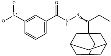 N'-[1-(1-adamantyl)propylidene]-3-nitrobenzohydrazide Structure